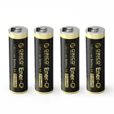 Orico Ener-G EG5C lítium akkumulátor 1.5V 2100mWh AA USB-C tölthető elem, 4 darab