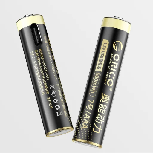 Orico Ener-G EG7C lítium akkumulátor 1.5V 500mWh AAA USB-C tölthető elem 2 db. - 2