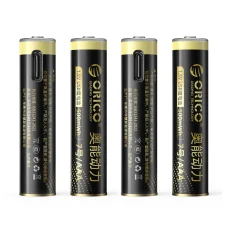 Orico Ener-G EG7C lítium akkumulátor 1.5V 500mWh AAA USB-C újratölthető elem 4 db.