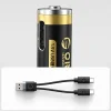 Orico Ener-G EG7C AAA Lítium Akkumulátor 1.5V 500mWh USB-C Tölthető Elem Töltőkábellel 2 db thumbnail
