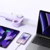 Orico AP3 20W GaN 5 v 1 sieťový rozbočovač 2x AC + 2x USB-A + 1x USB-C - fialový thumbnail
