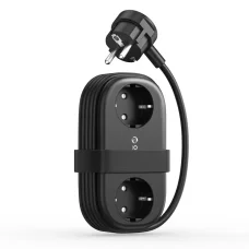 Orico AP3 20W GaN 5 v 1 Sieťová rozvodka 2x AC + 2x USB-A + 1x USB-C - Čierna