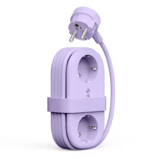 Orico AP3 65W GaN 6 v 1 sieťový rozbočovač 2x AC + 2x USB-A + 2x USB-C - fialový