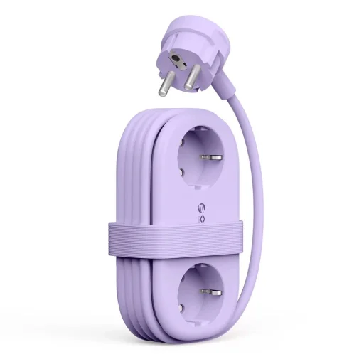 Orico AP3 65W GaN 6 v 1 sieťový rozbočovač 2x AC + 2x USB-A + 2x USB-C - fialový - 1