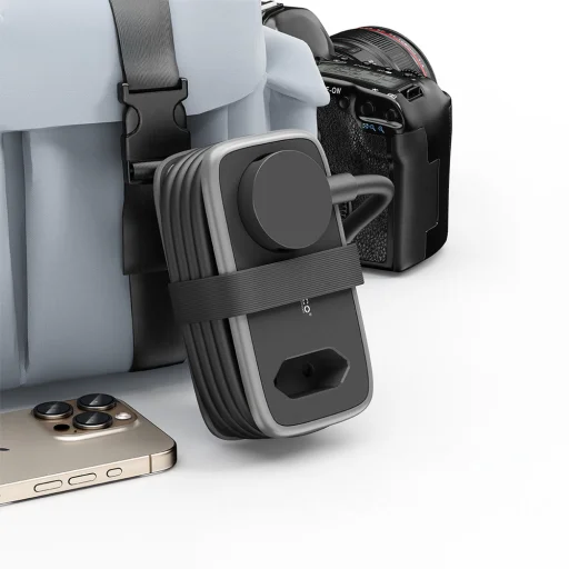 Orico AP3 65W GaN 6in1 sieťová rozvodka 2x AC + 2x USB-A + 2x USB-C - čierna - 3