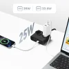 Orico PDC25 25W 6 v 1 Sieťový rozbočovač 2x AC + 2x USB-A + 2x USB-C - Čierny thumbnail