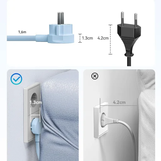 Orico PDC25 25W 6 v 1 sieťový rozbočovač 2x AC + 2x USB-A + 2x USB-C - Modrá - 7