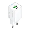 Wozinsky WWC-35W GaN USB-A + USB-C sieťová nabíjačka - biela thumbnail