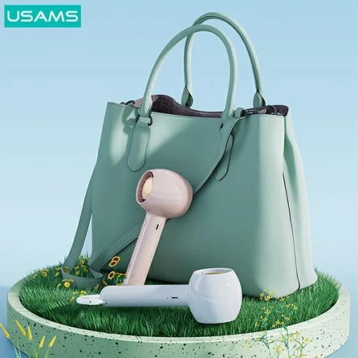 USAMS ručný mini ventilátor 1200 mAh Candy Series ružový ZB251FS02 (US-ZB251) - 4