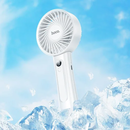 HOCO hordozható kézi ventilátor HX20 fehér - 7