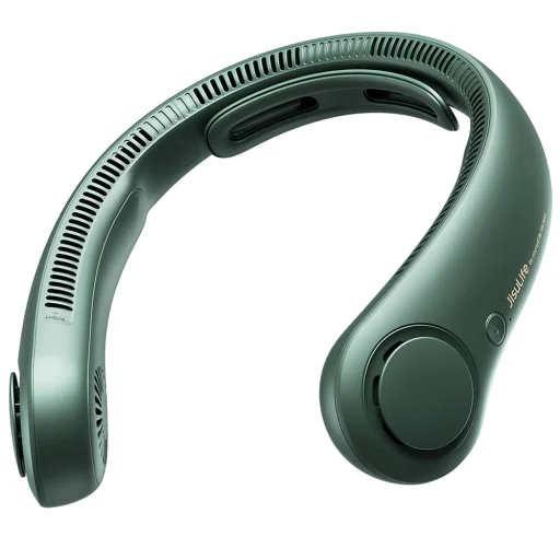 JisuLife - Premium Nyakventilátor Life4 (FA14X) - Hordozható, 4000mAh, 5 Sebességes - Zöld - 1