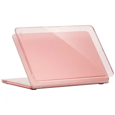 Puzdro UNIQ Vero na MacBook Neo, priesvitné púdrovoružové