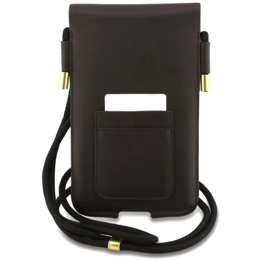 Lacoste Univerzális Crossbody XL The Blend fém logós kézitáska + TWS fülhallgató szett barna - 8
