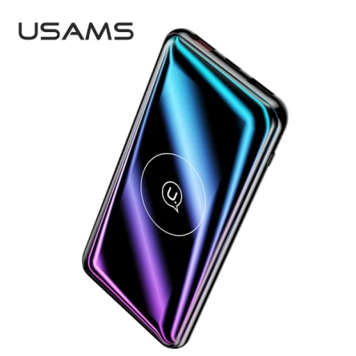 USAMS PB27 vezeték nélküli powerbank 10000mAh QC3.0+PD 10W gyorstöltéssel fekete - 5