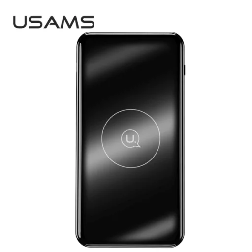 USAMS PB27 vezeték nélküli powerbank 10000mAh QC3.0+PD 10W gyorstöltéssel fekete - 1