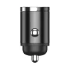 JELLICO F19 nabíjačka do auta PD 30W 1xUSB-C + 1xUSB QC3.0 čierna thumbnail