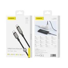 USB-C – USB-C PD 60W 1,2 m čierny kábel