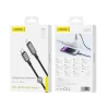 FONENG XS12 USB-C - Lightning PD 27W 1,2 m fekete kábel thumbnail