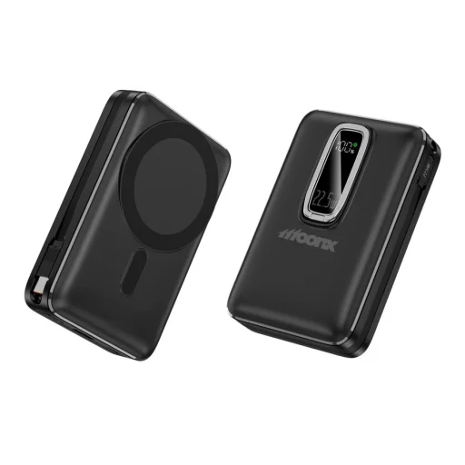 MOONX magnetická powerbanka MP04 PD 22.5W 1xUSB-C + 1xUSB QC3.0 22.5W 20000mAh čierna - 1