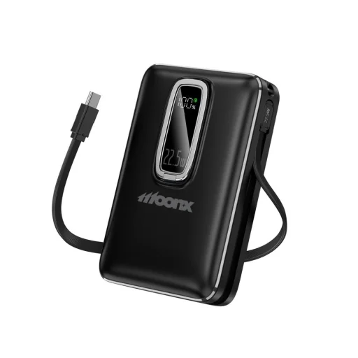 MOONX magnetická powerbanka MP04 PD 22.5W 1xUSB-C + 1xUSB QC3.0 22.5W 20000mAh čierna - 3