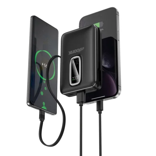 MOONX magnetická powerbanka MP04 PD 22.5W 1xUSB-C + 1xUSB QC3.0 22.5W 20000mAh čierna - 4
