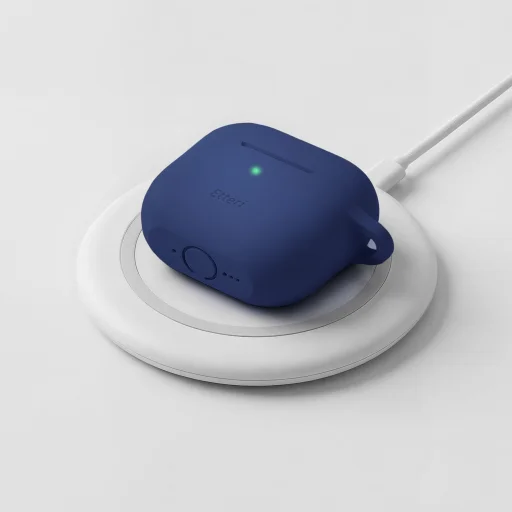 Etteri silikónové puzdro pre AirPods 4 tmavomodré - 5