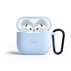 AirPods 4 Etteri silikónové puzdro svetlomodré
