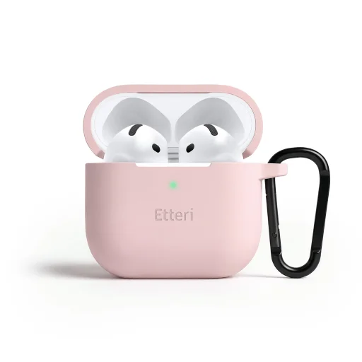 AirPods 4 Etteri silikónové puzdro svetloružové - 1