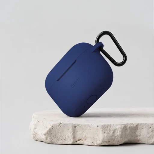 AirPods Pro 3 Etteri tmavomodré silikónové puzdro - 4