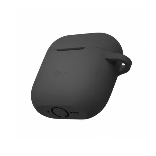 Čierne silikónové puzdro Etteri pre AirPods 4 - 2