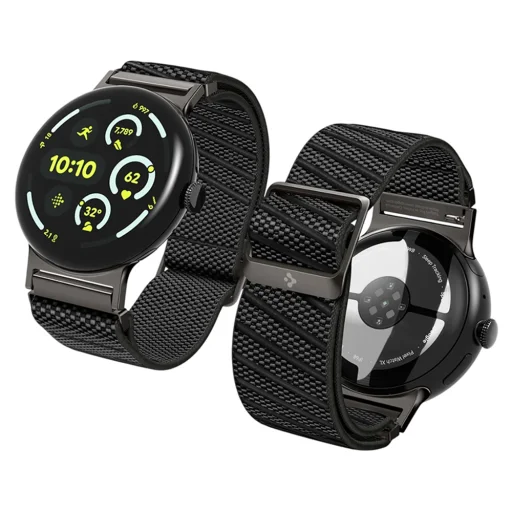Spigen - Lite Fit X (AMP11421) - Google Pixel Watch 3 / Watch 4 45mm - Čierna, - 3