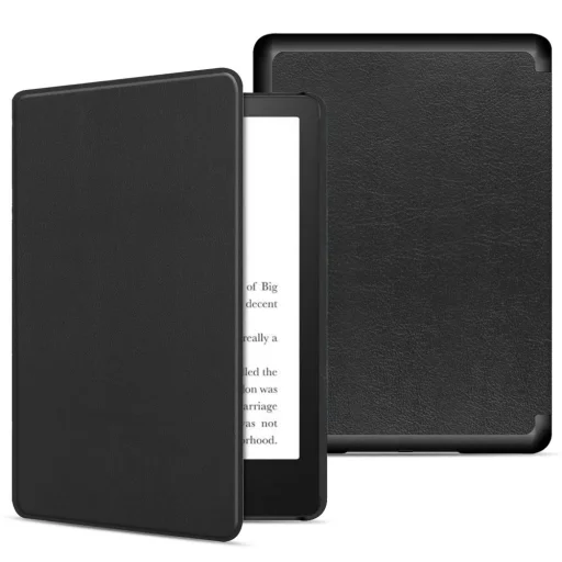  Kindle Paperwhite 6 (2024) / 6 Signature Edition (2024) / Colorsoft Signature Edition (2024) Fekete Techsuit SmartCover fliptok - 1