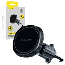 Blavec držiak na telefón do auta BHC-06B s 15W magnetickým indukčným nabíjaním a aktívnym chladením do mriežky ventilácie (BHC06B-MAVIB) čierny