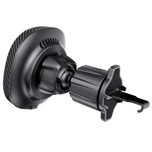 Blavec držiak na telefón do auta BHC-06B s 15W magnetickým indukčným nabíjaním a aktívnym chladením do mriežky ventilácie (BHC06B-MAVIB) čierny - 3