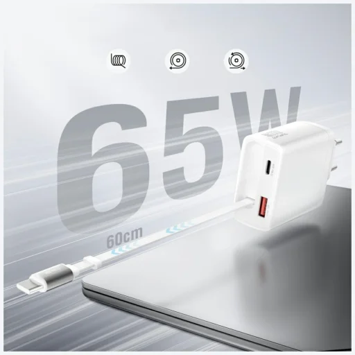 4smarts PDPlug Slim 65W GaN Jojo biely sieťový nabíjací adaptér - 6