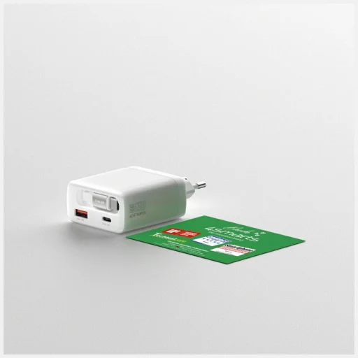 4smarts PDPlug Slim 65W GaN Jojo biely sieťový nabíjací adaptér - 8