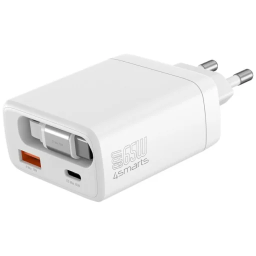 4smarts PDPlug Slim 65W GaN Jojo biely sieťový nabíjací adaptér - 1