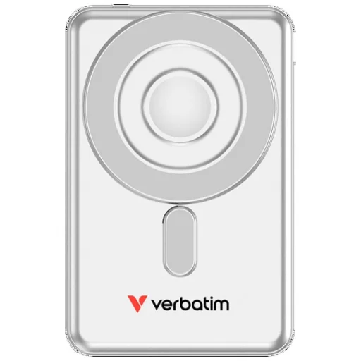 Verbatim Charge'n' Go 15W 5000mAh magnetická bezdrôtová powerbanka s 2x USB-C káblom strieborná 32276 - 2
