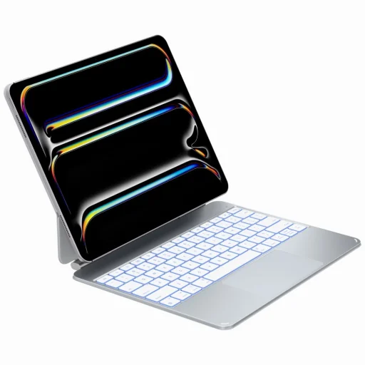 Apple iPad Pro 13" M4 2024 / M5 2025 Typecase Edge Pro puzdro s klávesnicou, strieborné - 2