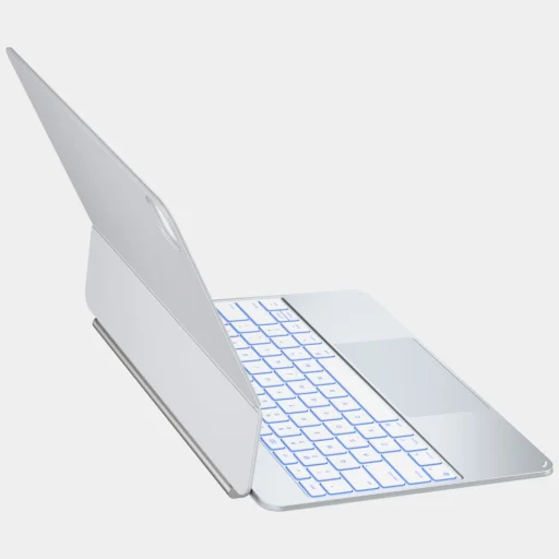 Apple iPad Pro 13" M4 2024 / M5 2025 Typecase Edge Pro puzdro s klávesnicou, strieborné - 5