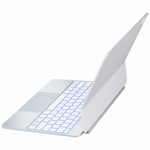 Apple iPad Pro 13" M4 2024 / M5 2025 Typecase Edge Pro puzdro s klávesnicou, strieborné - 6