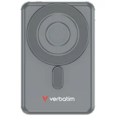 Verbatim Charge'n' Go 15 W 5000 mAh magnetická bezdrôtová powerbanka s 2x USB-C káblom sivá 32251