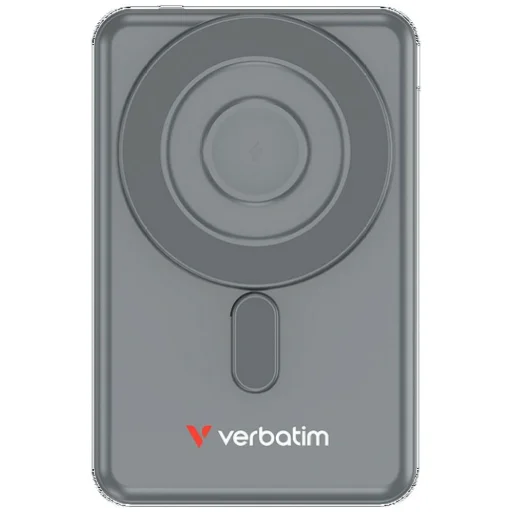 Verbatim Charge'n' Go 15 W 5000 mAh magnetická bezdrôtová powerbanka s 2x USB-C káblom sivá 32251 - 1