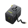 Baseus Travel EnerCore CG11 sieťový USB-C nabíjací adaptér, 70W, 10A, 1 x USB-C - 2 x Schuko - 2 x USB-A, s USB-C káblom, čierny thumbnail