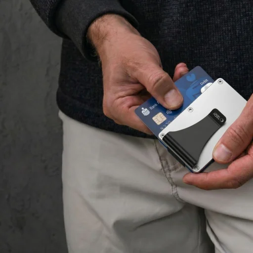 Tech-Protect Thorn RFID puzdro na karty oceľové strieborné - 7