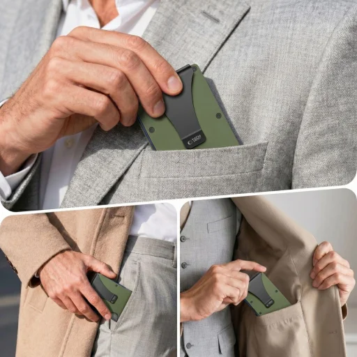 Tech-Protect Thorn RFID puzdro na karty a peňaženka vojenská zelená - 4