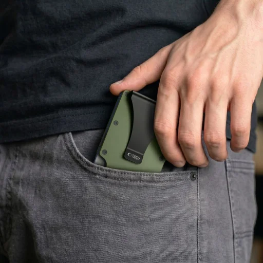 Tech-Protect Thorn RFID puzdro na karty a peňaženka vojenská zelená - 5