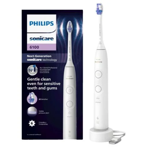 Philips Sonicare 6100 Series HX7400/01 fehér EU elektromos fogkefe - 1