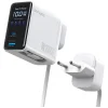 4smarts GaN Flex sieťová nabíjačka Screen AI 100W 2× USB-C + 1× USB-A Travel Edition biela thumbnail