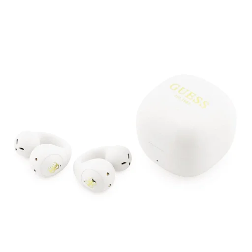 Guess Mini Classic Logo OWS Bezdrôtové slúchadlá biele - 1